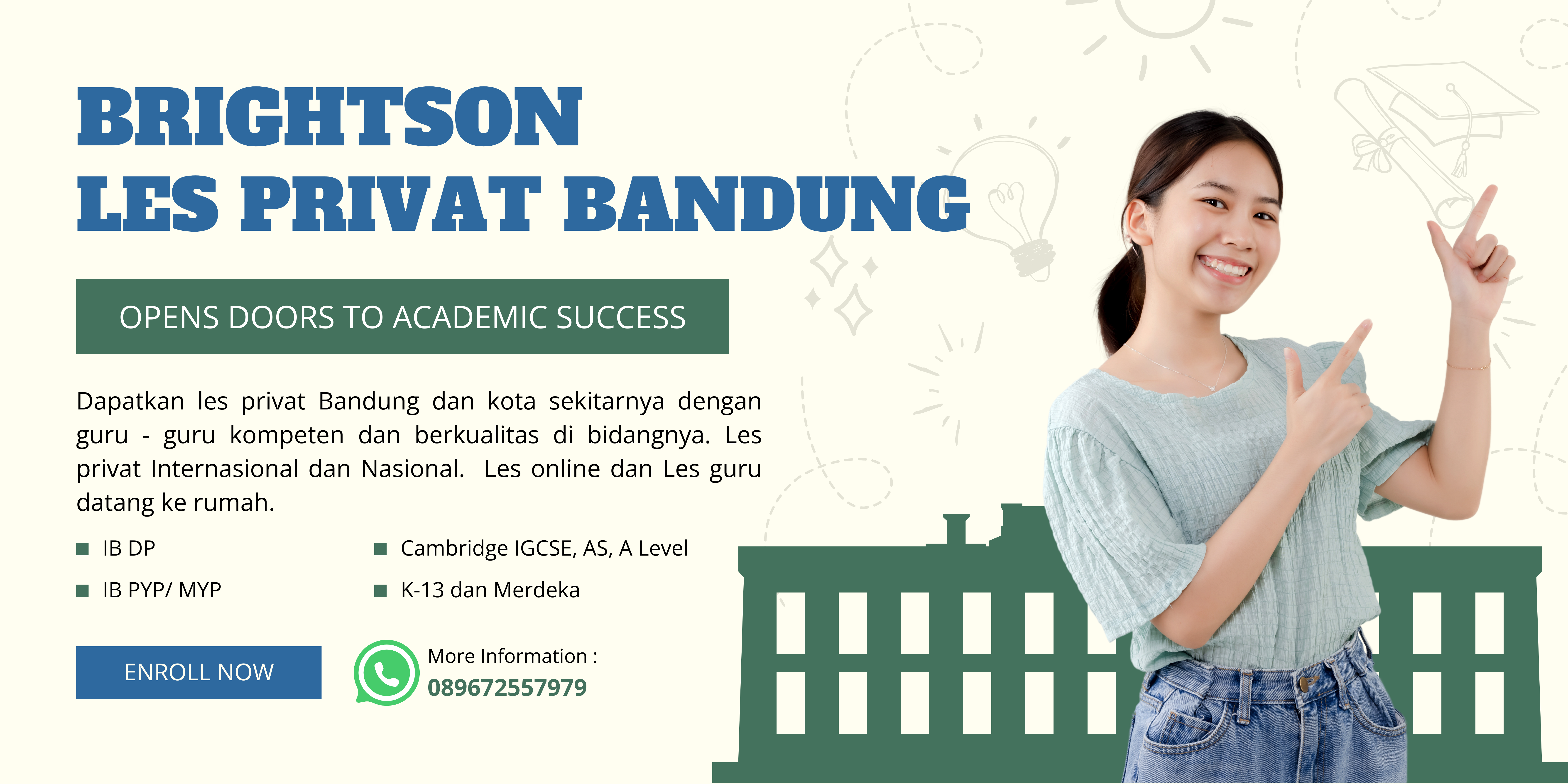 Les Privat Bandung, Get ready for IB, Cambridge, SNBT, SIMAK UI, Les privat internasional