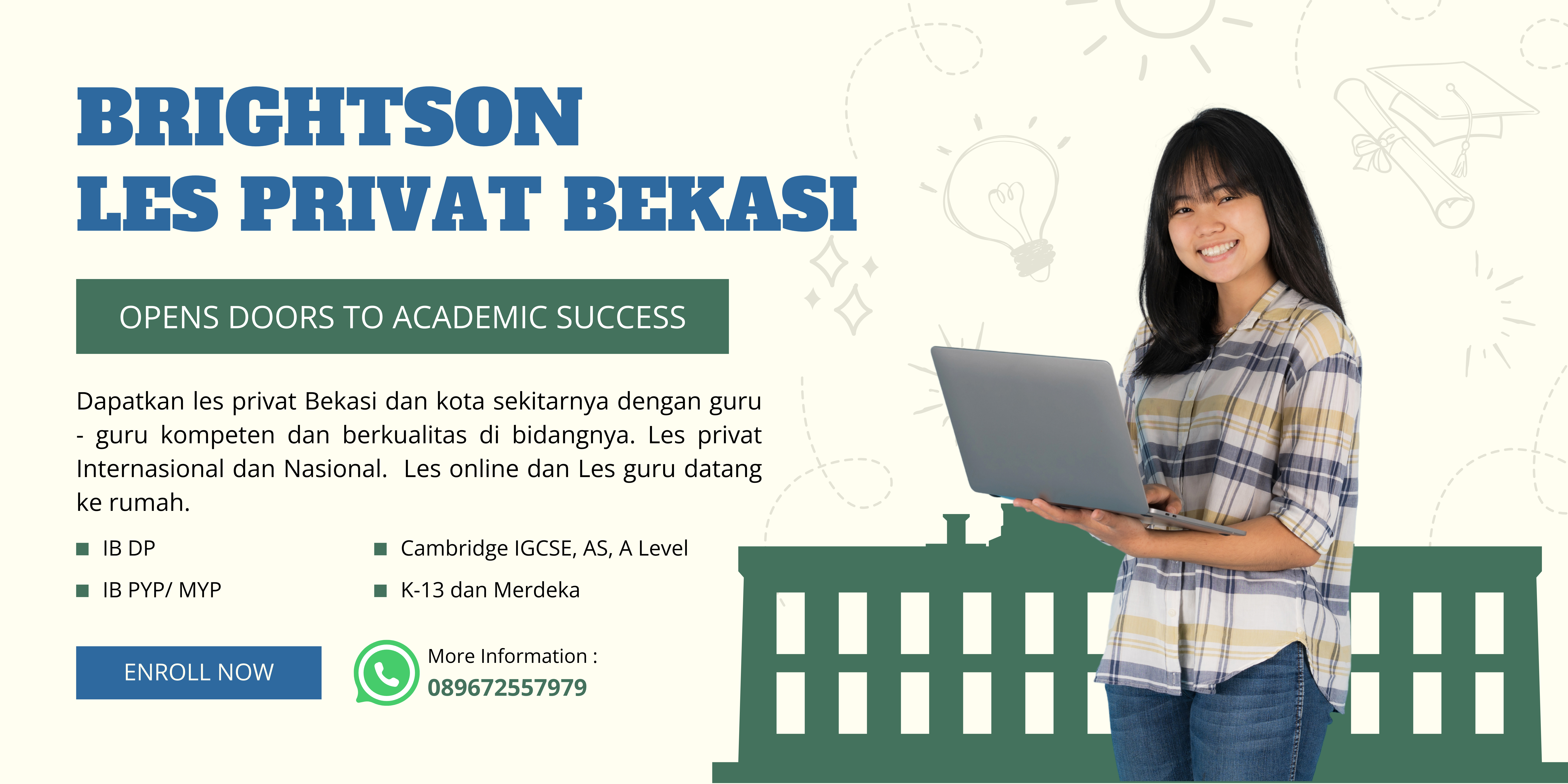 Les Privat Bekasi, Get ready for IB, Cambridge, SNBT, SIMAK UI, Les privat internasional