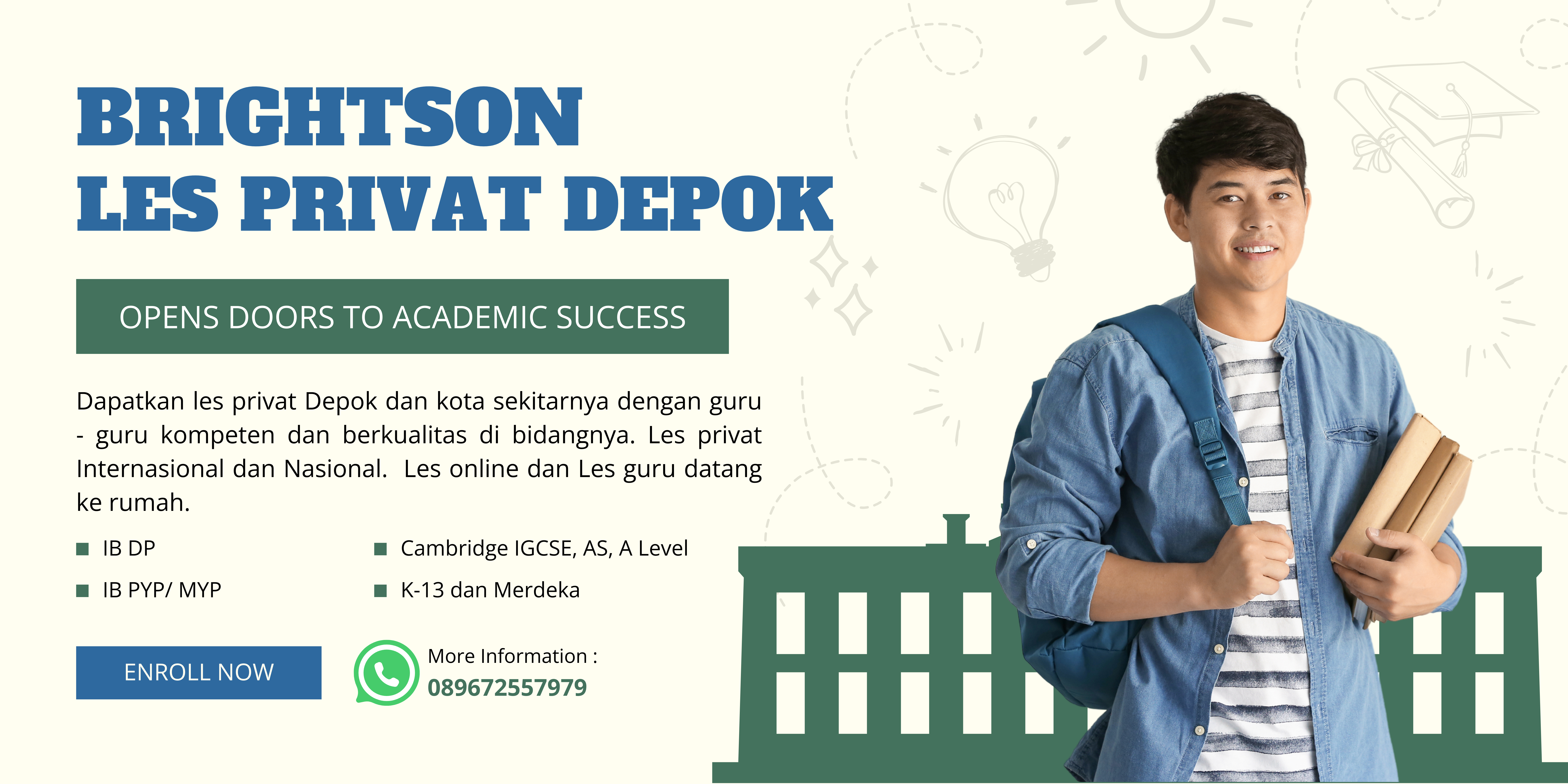 Les Privat Depok, Get ready for IB, Cambridge, SNBT, SIMAK UI, Les privat internasional