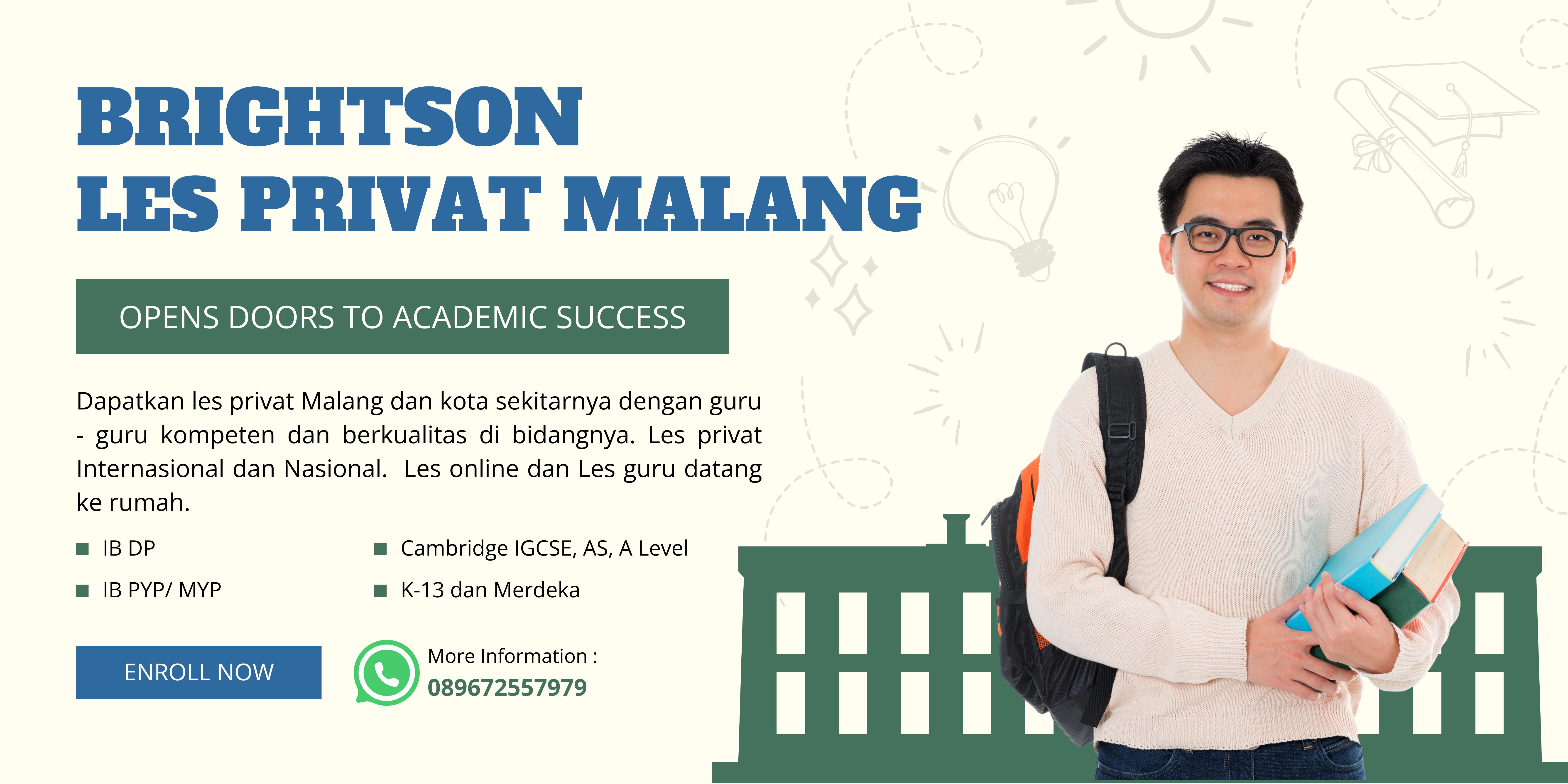 Les Privat Malang, Get ready for IB, Cambridge, SNBT, SIMAK UI, Les privat internasional