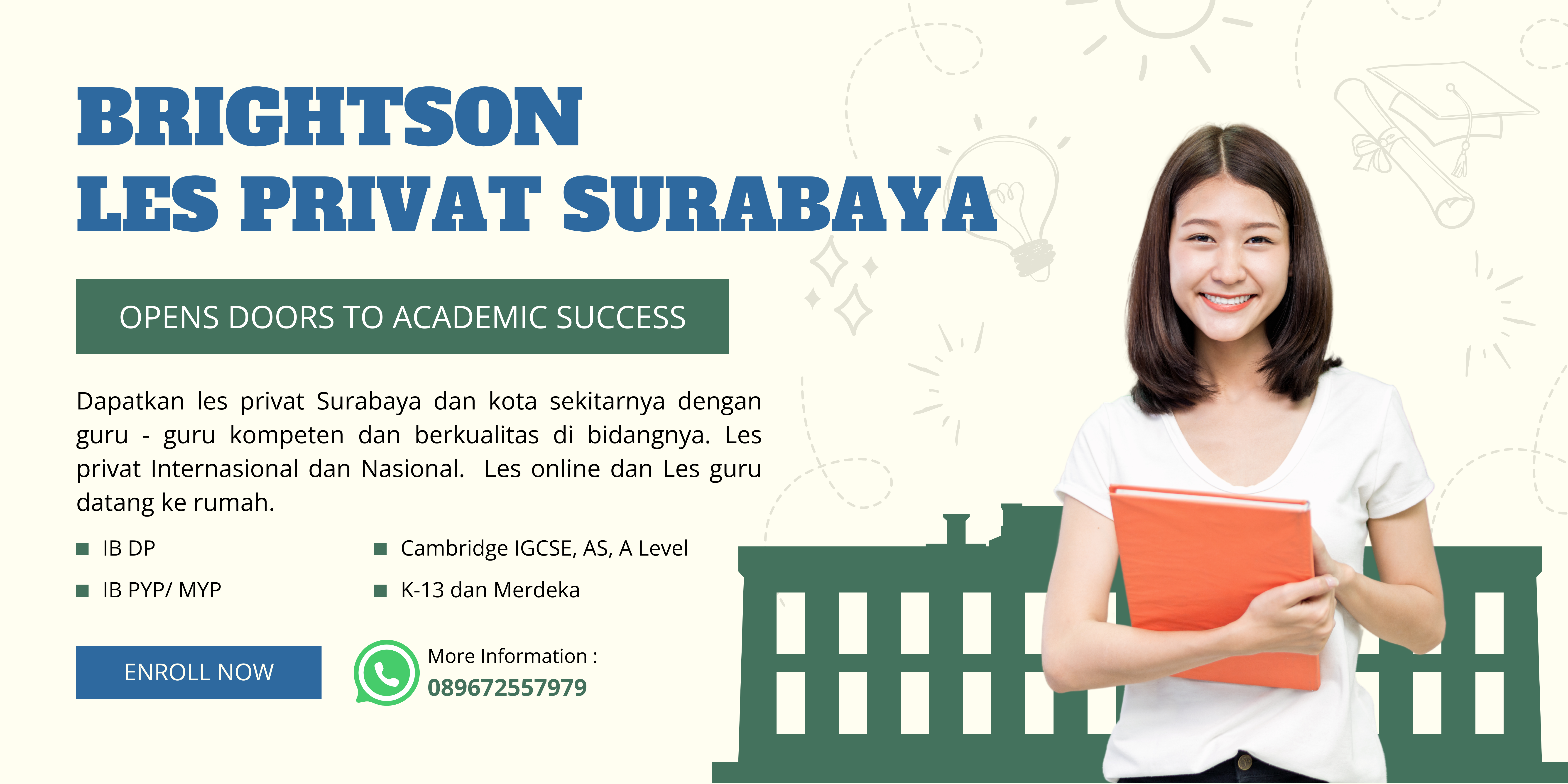 Les Privat Surabaya, Get ready for IB, Cambridge, SNBT, SIMAK UI, Les privat internasional